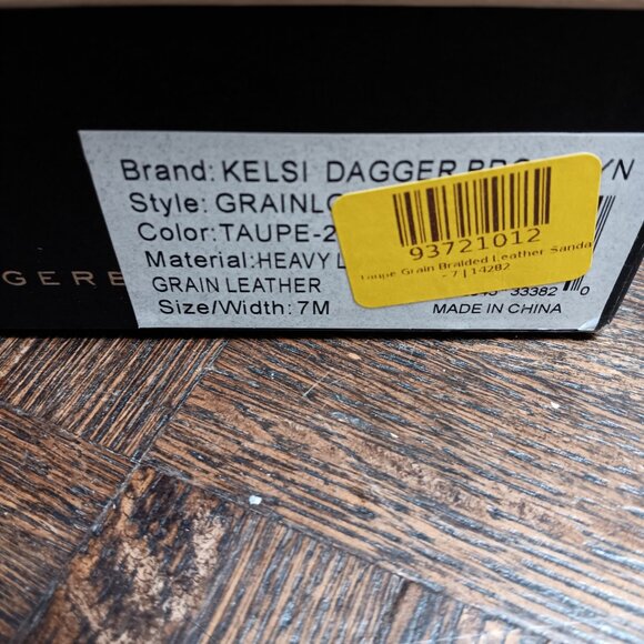 Kelsi Dagger Brooklyn Harling Clog Sandals - taupe leather, wood heel size 7 NIB - Picture 10 of 10